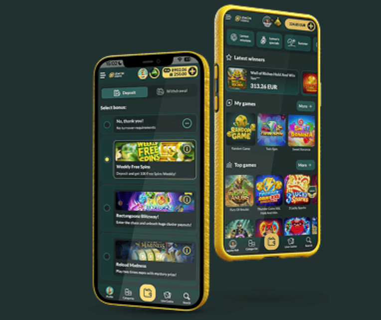 Lemon Casino na smartfonie z Androidem lub iOS